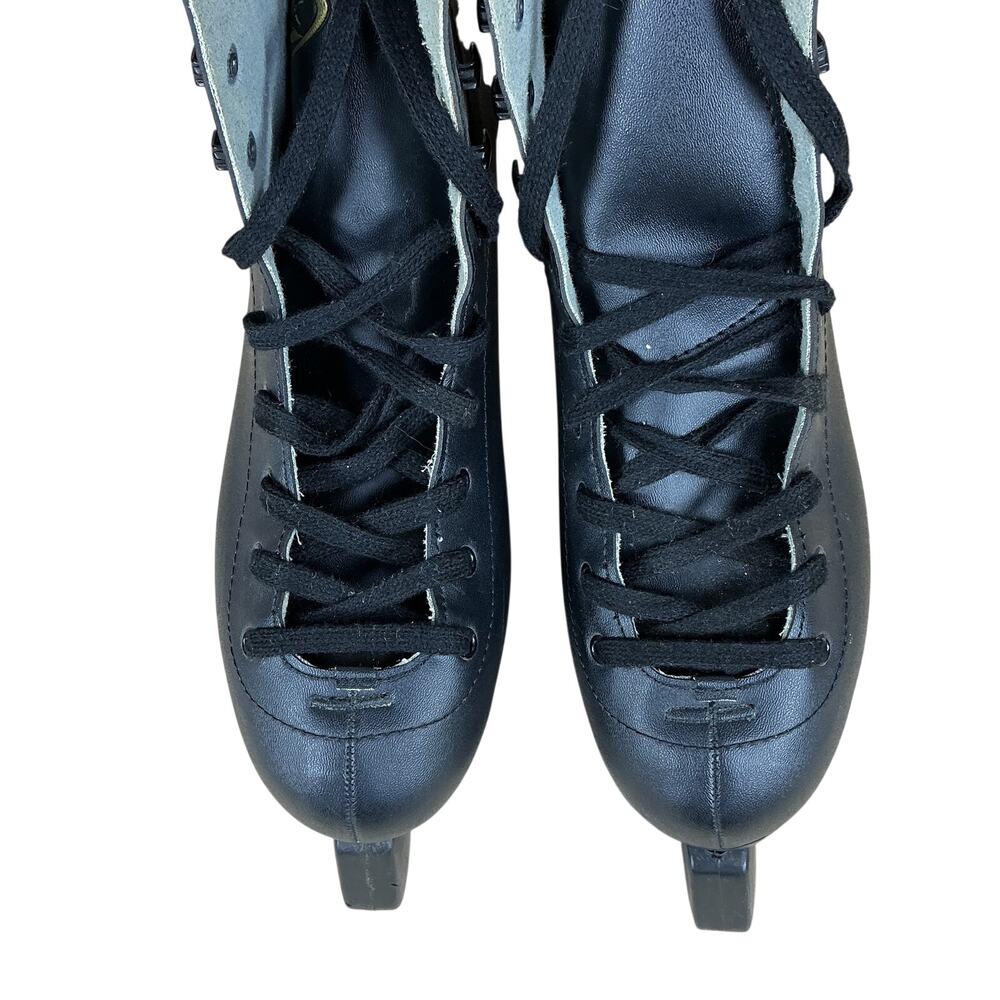 DBX 1100 Series Ice Skates Men 9 Black Figure Skating TrueTech Blades Guards - Picture 12 of 14